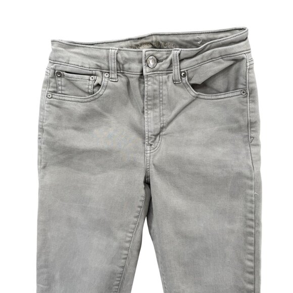 American Eagle Hi Rise Jeggings Jeans Womens Light Grey Super Stretch Sz 6 26x27 - Picture 3 of 12